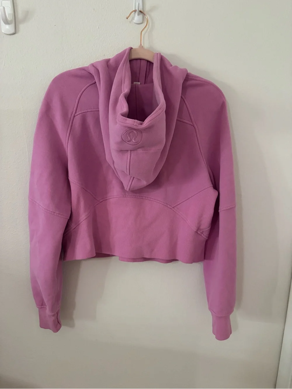 lululemon athletica Scuba Hoodie -Quarter-zip and Cropped in Rose
